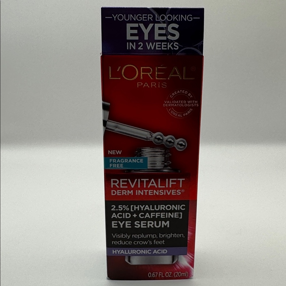 L’Oréal Revitalist Derm Intensives 2.5% [Hyaluronic Acid+Caffeine] Eye Serum